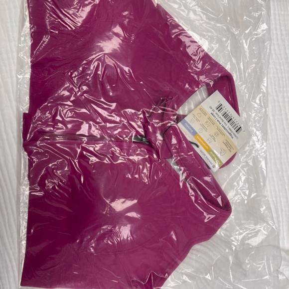 Prairie Wear HUGGER LUMA Women XL 42-44 Pink Nylon Stretch Compression Zip Bra - Picture 12 of 12